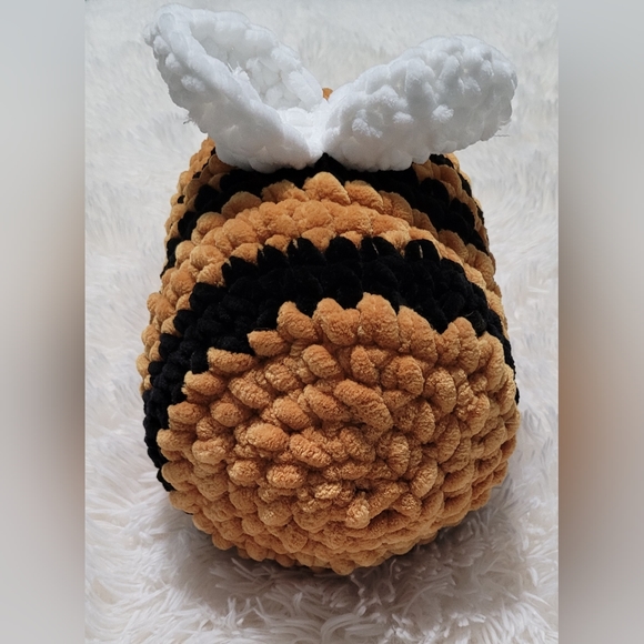 Crocheted Stuffed Bumblebee - Picture 4 of 4